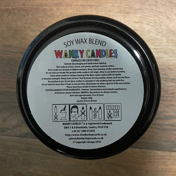 NWOT Wanky Candles-Age 50 Gift Candle-Pomegranate & Fig-Vegan Soy - Picture 4 of 4
